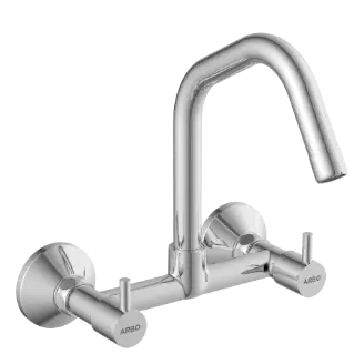 EL-1813 Sink Mixer With Swinging Spout With Connecting Legs With Wall Flange (Wall Mounted Model)