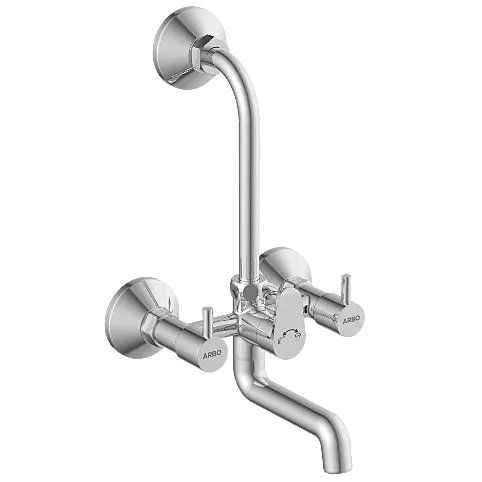 EL-1820 Wall Mixer 2 In 1 With Connecting Legs With Wall Flange