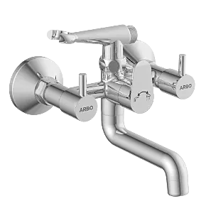 EL-1821 Wall Mixer 2 In 1 With Crutch, Connecting Legs With Wall Flange