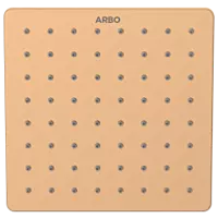 OS-RG-209 Square 6" x 6" Inch SUS 304 Rainfall Overhead Shower (Rose Gold)