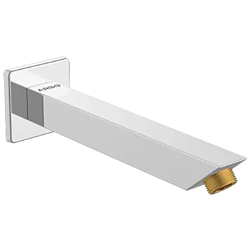 SHA-01 Square Cross 9" Inch Long Wall Mounted Shower Arm With Wall Flange
