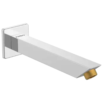 SHA-01 Square Cross 9" Inch Long Wall Mounted Shower Arm With Wall Flange