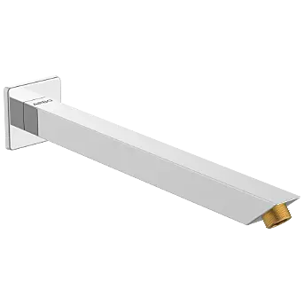 SHA-02 Square Cross 12" Inch Long Wall Mounted Shower Arm With Wall Flange