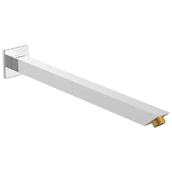 SHA-03 Square Cross 15" Inch Long Wall Mounted Shower Arm With Wall Flange