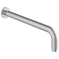 SHA-27 Round Shape 15" Inch Long With 90° Bend  Wall Mounted Shower Arm With Wall Flange