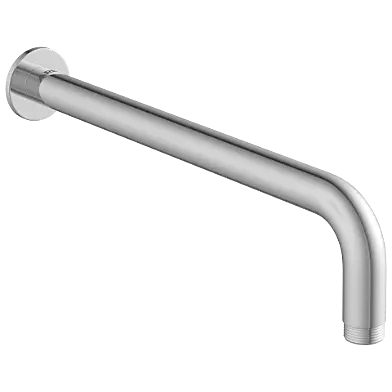SHA-27 Round Shape 15" Inch Long With 90° Bend  Wall Mounted Shower Arm With Wall Flange
