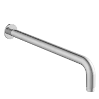 SHA-28 Round Shape 18" Inch Long With 90° Bend  Wall Mounted Shower Arm With Wall Flange