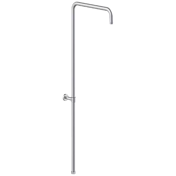 SHA-101 Exposed Shower Pipe for Bath & Shower Mixer Round Shape with Provision to Adjust Height & Sliding Holder for Hand Shower