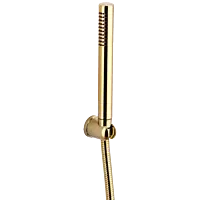 HS-GG-07 Single Function Round Hand Shower With Hook & 1.2 Mtr. S.S. Tube (Glossy Gold Finish)