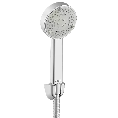 MFS-01 Three Function Hand Shower, Shower Tube With Hook Set