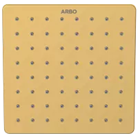 OS-GG-209 Square 6" x 6" Inch SUS 304 Rainfall Overhead Shower (Glossy Gold)