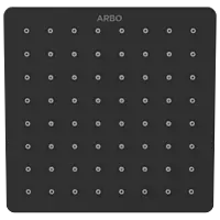 OS-MB-209 Square 6" x 6" Inch SUS 304 Rainfall Overhead Shower (Matt Black)