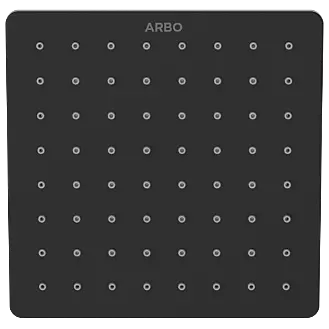 OS-MB-209 Square 6" x 6" Inch SUS 304 Rainfall Overhead Shower (Matt Black)