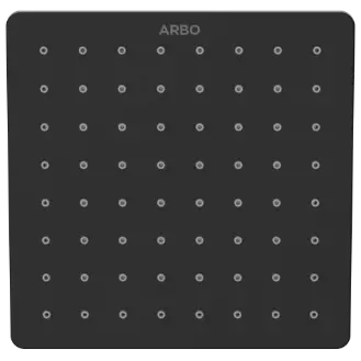 OS-MB-209 Square 6" x 6" Inch SUS 304 Rainfall Overhead Shower (Matt Black)