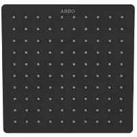OS-MB-210 Square 8" x 8" Inch SUS 304 Rainfall Overhead Shower (Matt Black)