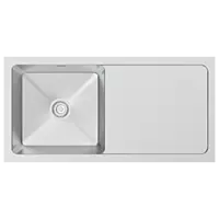 HMR-08 37" x 18" x 9" Inch Hand Made Drainboard Kitchen Sink - Stainless Steel
