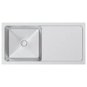 HMR-08 37" x 18" x 9" Inch Hand Made Drainboard Kitchen Sink - Stainless Steel