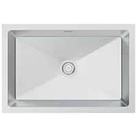 ST-04 24" x 18" x 9" Inch Hand Made Single Bowl Kitchen Sink - Stainless Steel 304