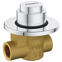 MP-5215 Urinal Metropole Flush Valve 15mm With Exposed Shut Off Provision & Round Plate