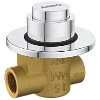 MP-5215 Urinal Metropole Flush Valve 15mm With Exposed Shut Off Provision & Round Plate