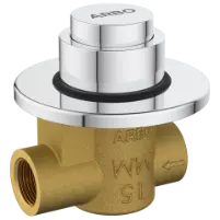 MP-5215 Urinal Metropole Flush Valve 15mm With Exposed Shut Off Provision & Round Plate