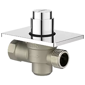 MP-5216 Metropole Forged Brass WC Flush Valve 25mm (1" Inch) With Exposed Shut Off Provision & Square Plate