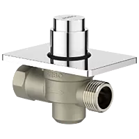 MP-5217 Metropole Forged Brass WC Flush Valve 32mm (1.25" Inch) With Exposed Shut Off Provision & Square Plate