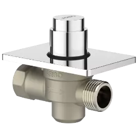 MP-5218 Metropole Forged Brass WC Flush Valve 40mm (1.5" Inch) With Exposed Shut Off Provision & Square Plate