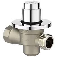 MP-5219 Metropole Forged Brass WC Flush Valve 25mm (1" Inch) With Exposed Shut Off Provision & Round Plate