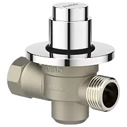 MP-5220 Metropole Forged Brass WC Flush Valve 32mm (1.25" Inch) With Exposed Shut Off Provision & Round Plate