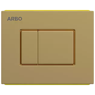 CC-GG-03 Chrome Control Plates Square (Compatible With Pneumatic Concealed Cistern CC-01) (Glossy Gold)