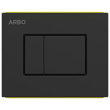 CC-MB-03 Chrome Control Plates Square (Matt Black) (Compatible With Pneumatic Concealed Cistern CC-01, CC-11)