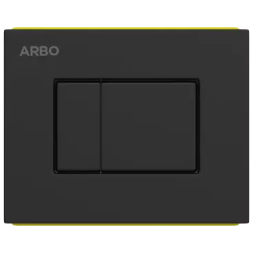 CC-MB-03 Chrome Control Plates Square (Matt Black) (Compatible With Pneumatic Concealed Cistern CC-01, CC-11)