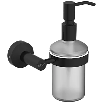 LE-MB-06 Lexus Liquid Soap Dispenser With Brass Pump-Matt Black