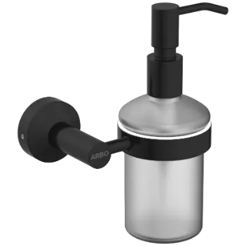 LE-MB-06 Lexus Liquid Soap Dispenser With Brass Pump-Matt Black