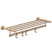 LE-RG-01 Towel Rack With Towel Holder & Hook (Rose Gold Finish)