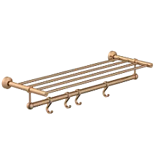 LE-RG-01 Towel Rack With Towel Holder & Hook (Rose Gold Finish)