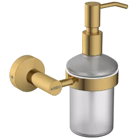 LE-GG-06 Lexus Liquid Soap Dispenser With Brass Pump-Glossy Gold