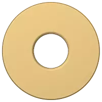 PT-GG-01 Brass Round Wall Flange (Glossy Gold)