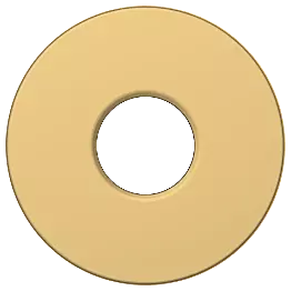 PT-GG-01 Brass Round Wall Flange (Glossy Gold)