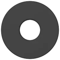 PT-MB-01 Brass Round Wall Flange (Matt Black)