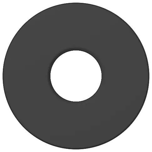 PT-MB-01 Brass Round Wall Flange (Matt Black)