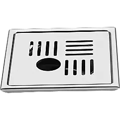 SD-19 Bathroom Grating With Pipe Hole 6" x 6" Inch SUS 304