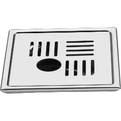 SD-19 Bathroom Grating With Pipe Hole 6" x 6" Inch SUS 304