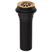 AC-RG-82 Brass With Nylon 6" Inch Height Full Thread Waste Coupling (Rose Gold)