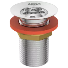 AC-02 Brass 3" Inch Height Full Thread Waste Coupling