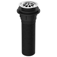 AC-82 Brass With Nylon 6" Inch Height Full Thread Waste Coupling