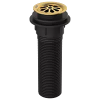 AC-GG-82 Brass With Nylon 6" Inch Height Full Thread Waste Coupling (Gold)