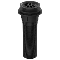 AC-MB-82 Brass With Nylon 6" Inch Height Full Thread Waste Coupling (Matt Black)