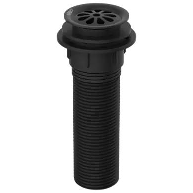 AC-MB-82 Brass With Nylon 6" Inch Height Full Thread Waste Coupling (Matt Black)
